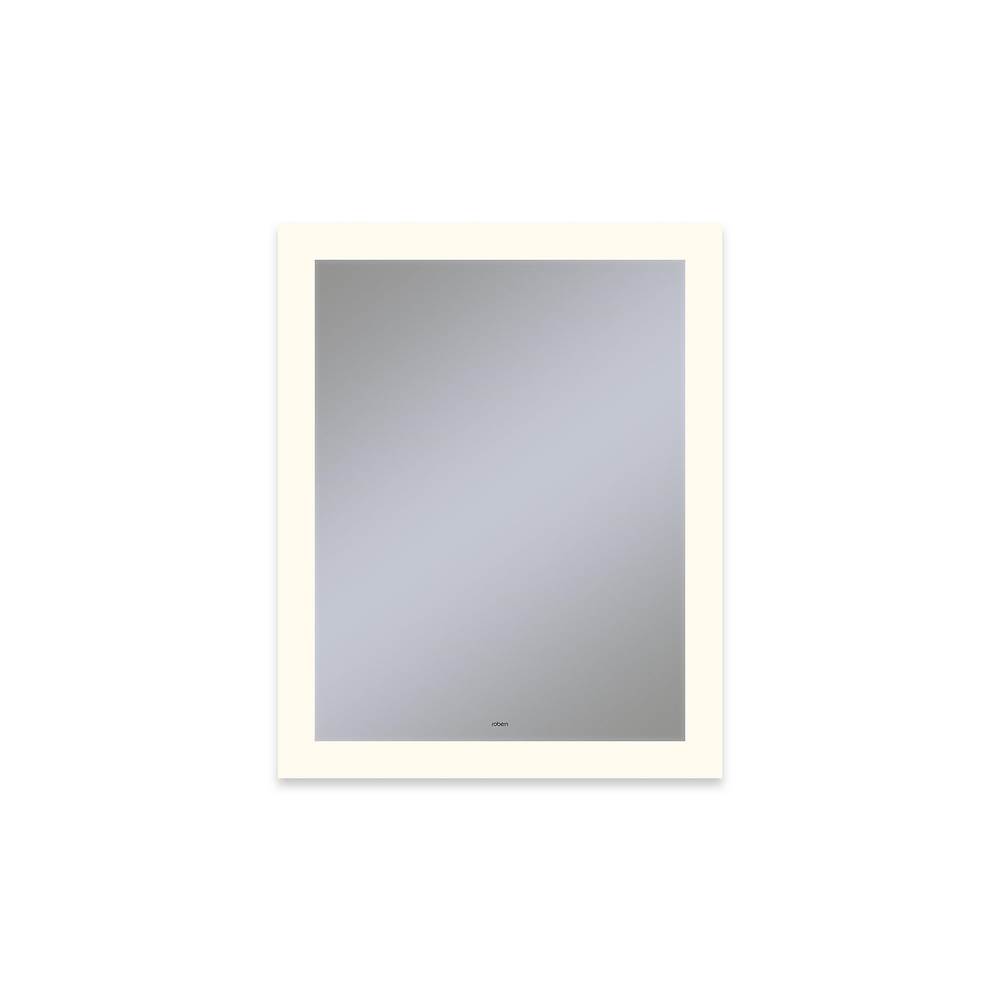 Robern Vitality Lighted Mirror, 24'' x 30'' x 1-3/4'', Rectangle, Perimeter Light Pattern, 2700K Temperature (Warm Light), Defogger, Title 24 Compliant