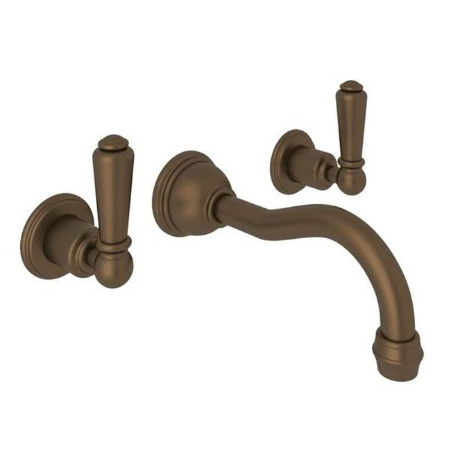 Rohl Edwardian™ Wall Mount Lavatory Faucet Trim With Column Spout
