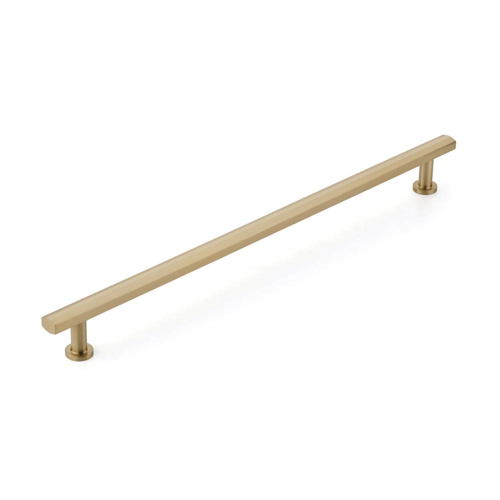 Schaub And Company Concealed Surface, Appliance Pull, Signature Satin Brass, 18'' cc