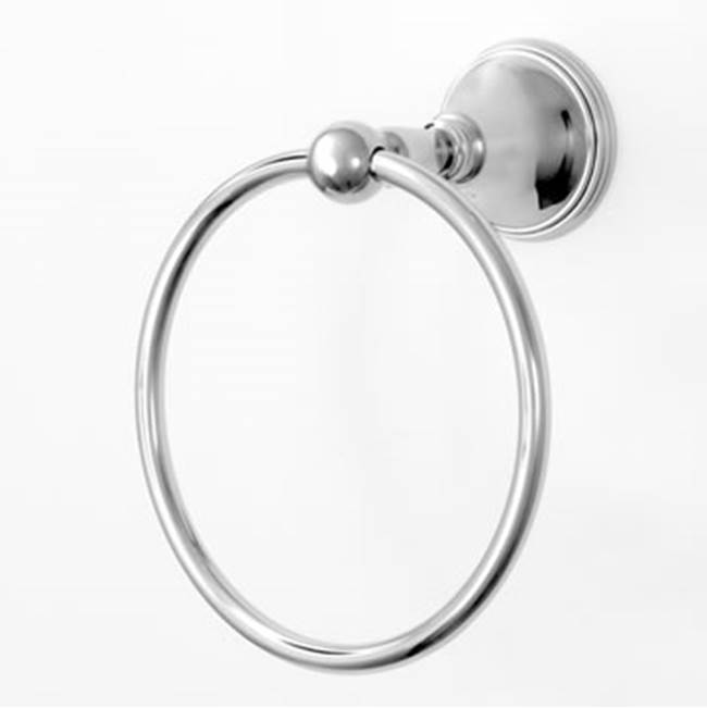 Sigma Series 01 Towel Ring w/bracket UNCOATED POLISHED BRASS .33