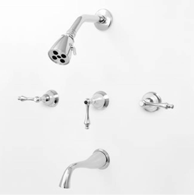 Sigma 3 Valve Tub & Shower Set TRIM (Includes HAF and Wall Tub Spout) MONTREAL POLISHED COPPER .15