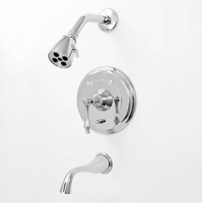 Sigma Pressure Balanced Tub & Shower Set Trim (Includes Haf And Wall Tub Spout) Montreal Satin Brass Pvd .41