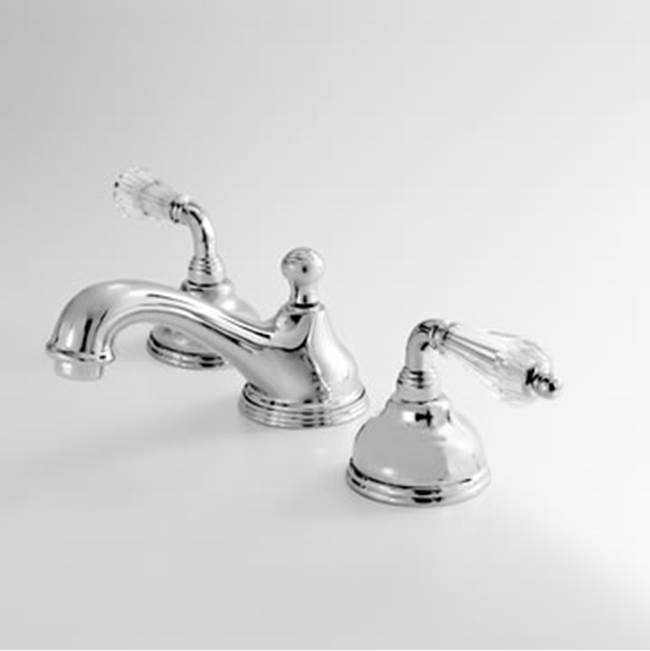 Sigma Widespread Lav Set With Lever Portofino Crystal Uncoated Polished Brass .33