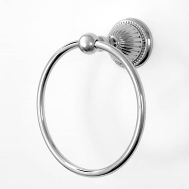 Sigma Series 66 Towel Ring w/brackets UNCOATED POLISHED BRASS .33
