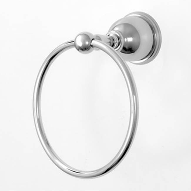Sigma Series 81 Towel Ring w/bracket UNCOATED POLISHED BRASS .33
