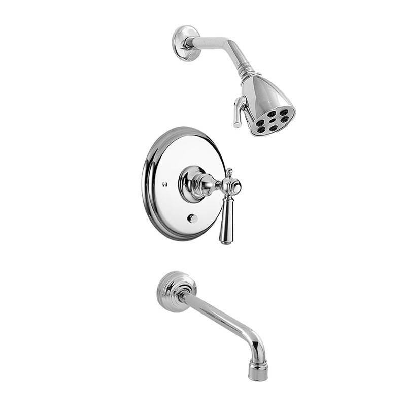 Sigma Pressure Balanced Deluxe Tub & Shower Set Trim (Includes Haf And Wall Tub Spout) Tremont Uncoated Polished Brass .33