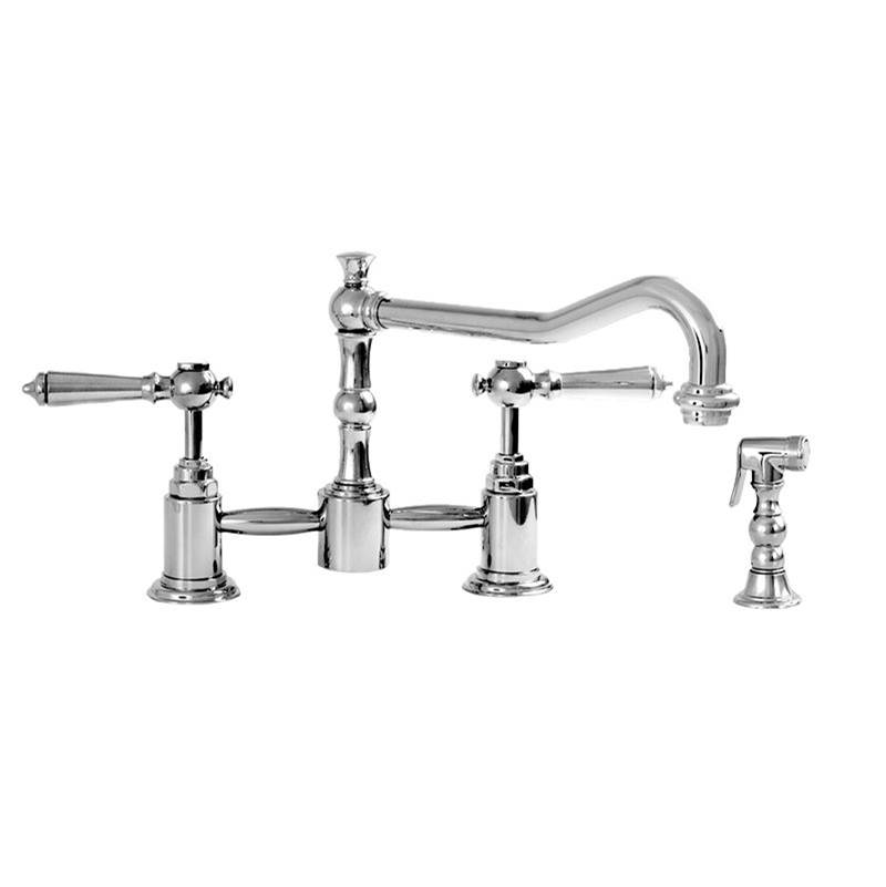 Sigma Pillar Style Kitchen Faucet with Handspray ASCOT SLATE PVD .46