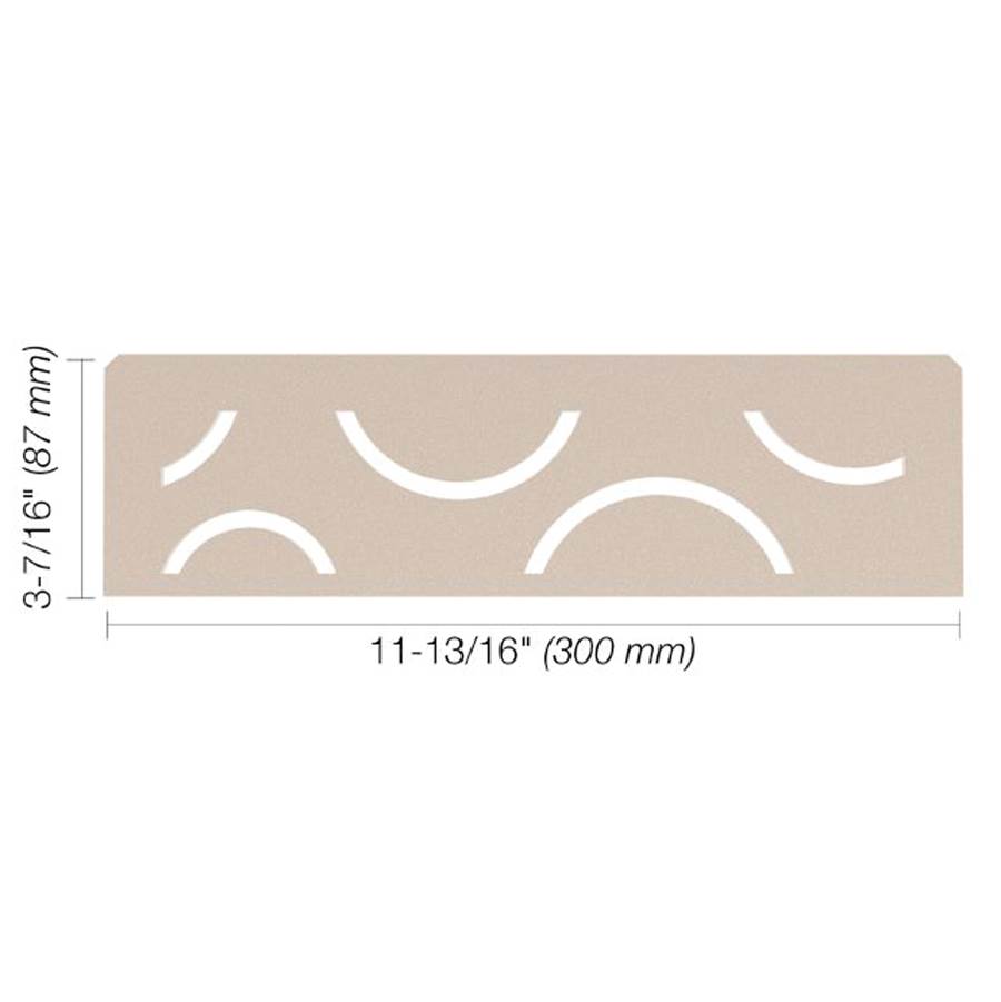Schluter Shelf Rectangular Niche Curve Cream