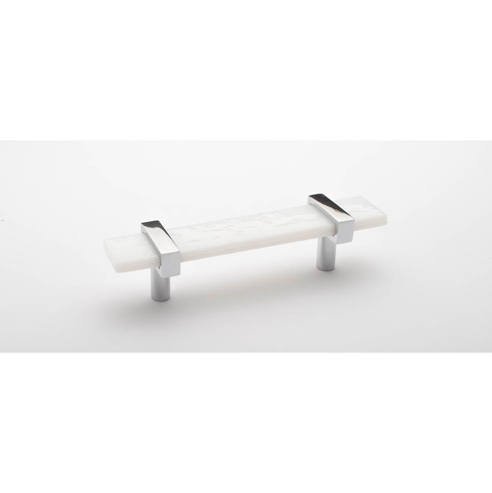 Sietto 5.5'' Adjustable White Pull With Polished Chrome Base