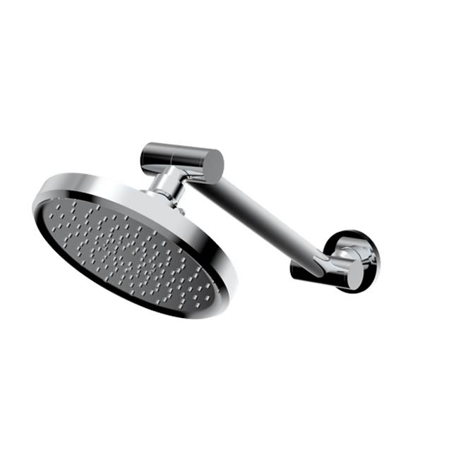 Santec 6'' Single Function Showerhead with Adjustable Arm and Flange