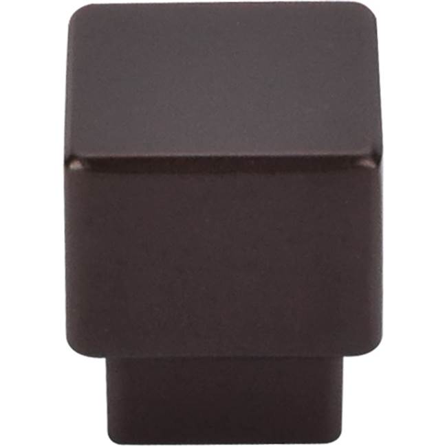 Top Knobs Tapered Square Knob 1 Inch Oil Rubbed Bronze