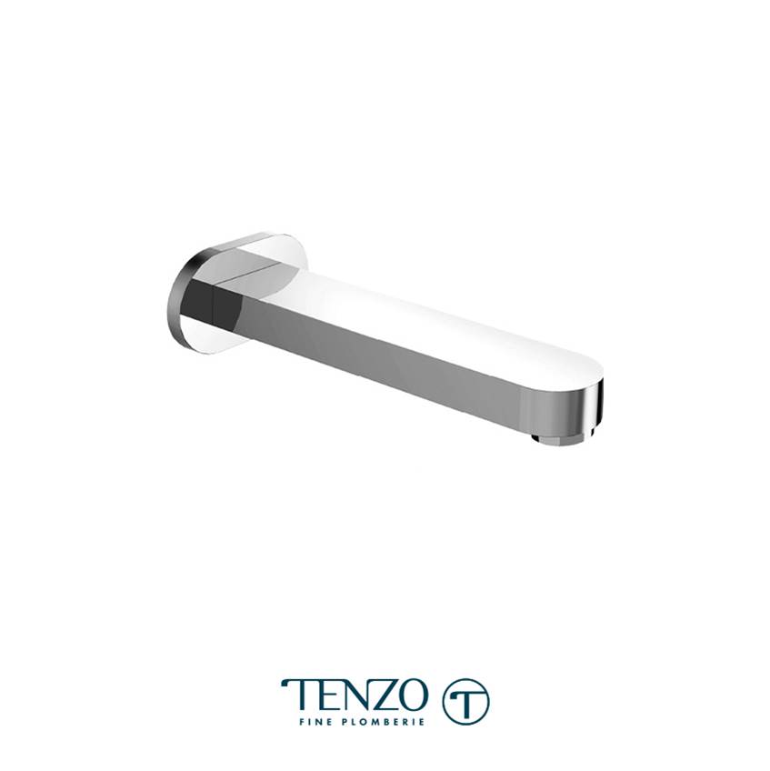 Tenzo Wall mount spout 18cm (7in) brass brushed gold