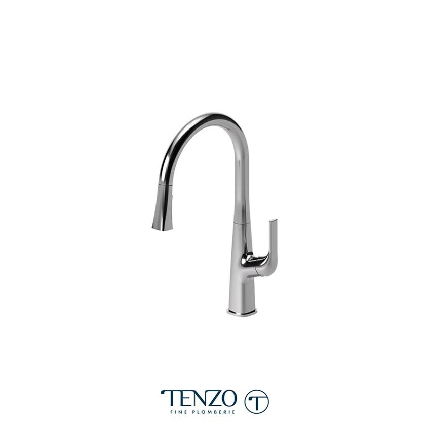 Tenzo Single-handle kitchen faucet Felicia with pull-down & 2-Function hand shower chrome