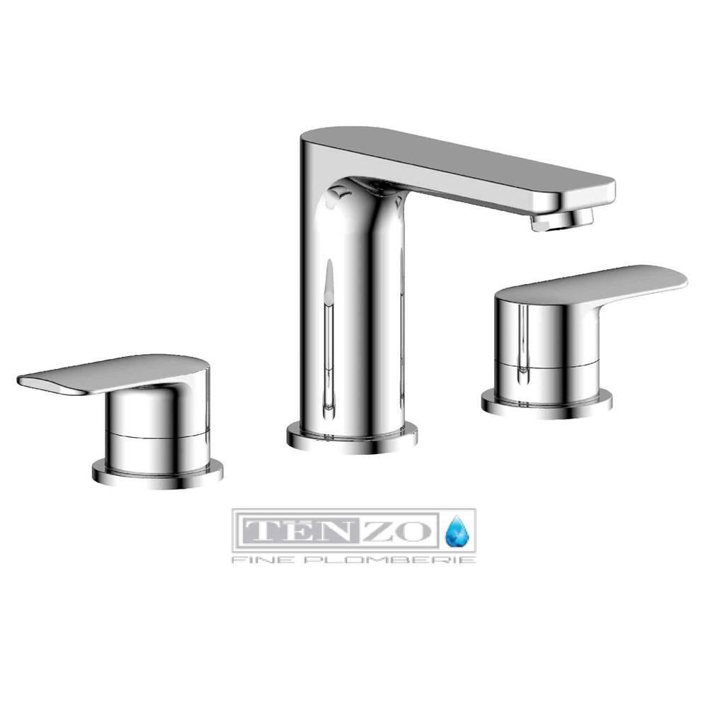 Tenzo Delano 8in lavatory faucet chrome with (overflow) drain