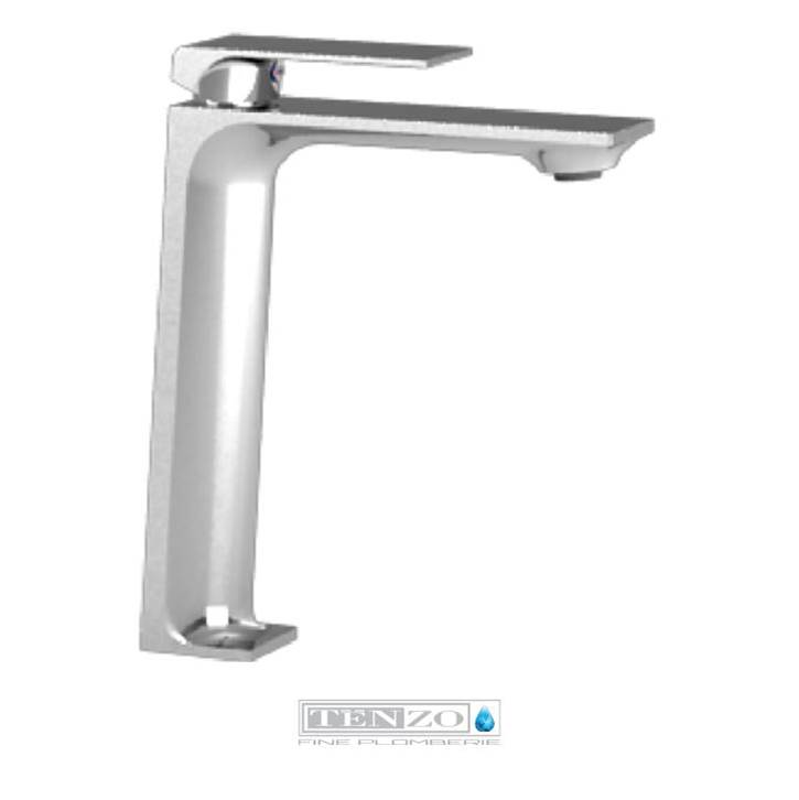Tenzo Slik single hole tall lavatory faucet chrome with (overflow) drain