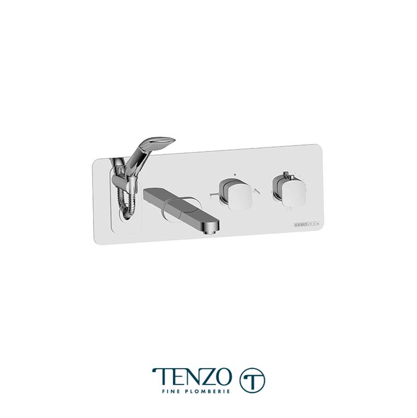 Tenzo Trim for wall mount tub faucet with retractable hose Delano chrome