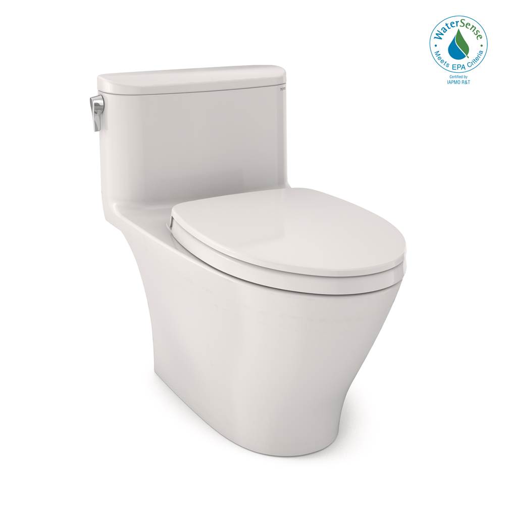 TOTO Toto® Nexus® One-Piece Elongated 1.28 Gpf Universal Height Toilet With Cefiontect® And Ss124 Softclose Seat, Washlet®+ Ready, Colonial White