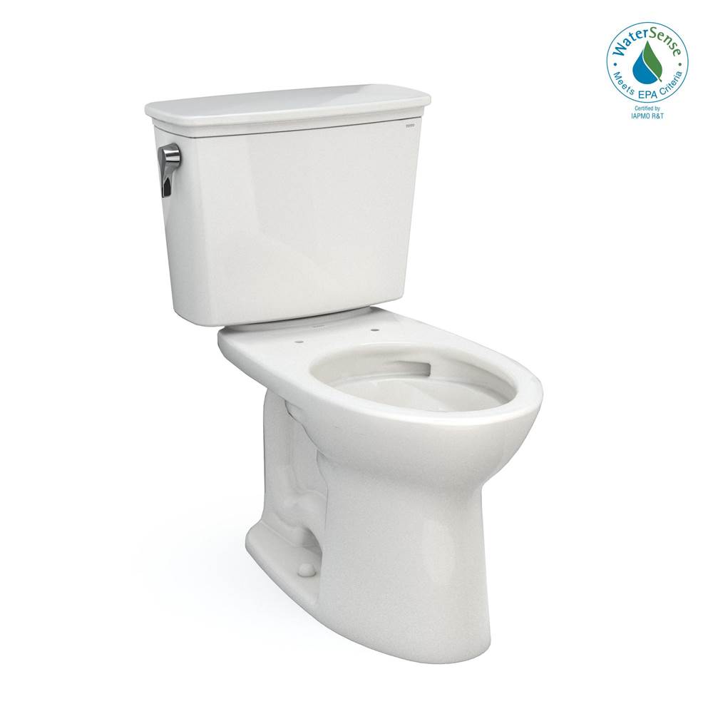 Toto Drake® Transitional Two-Piece Elongated 1.28 GPF TORNADO FLUSH® Toilet with CEFIONTECT®, Colonial White