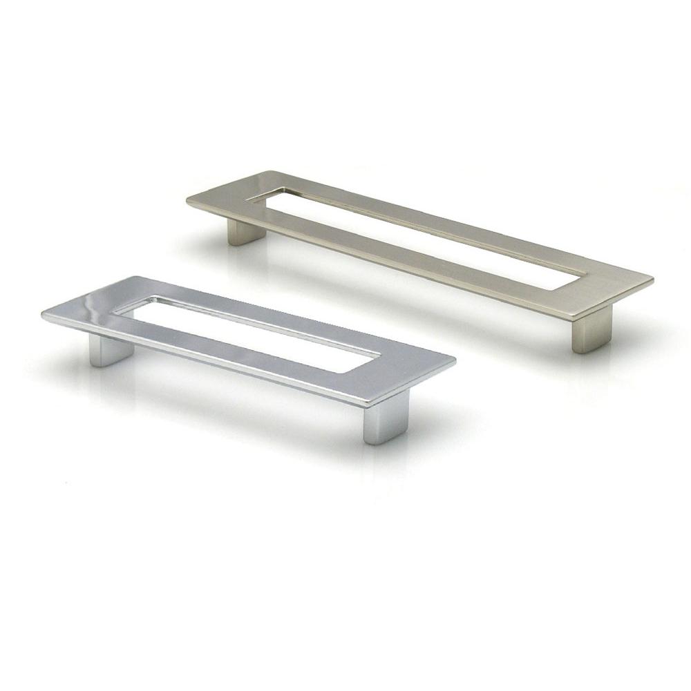 Topex Large Rectangular Pull With Hole 192mm Bright Chrome