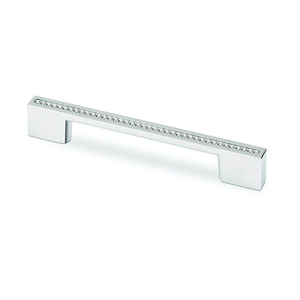 Topex Rectangular Pull Chrome With Swarovski Crystals