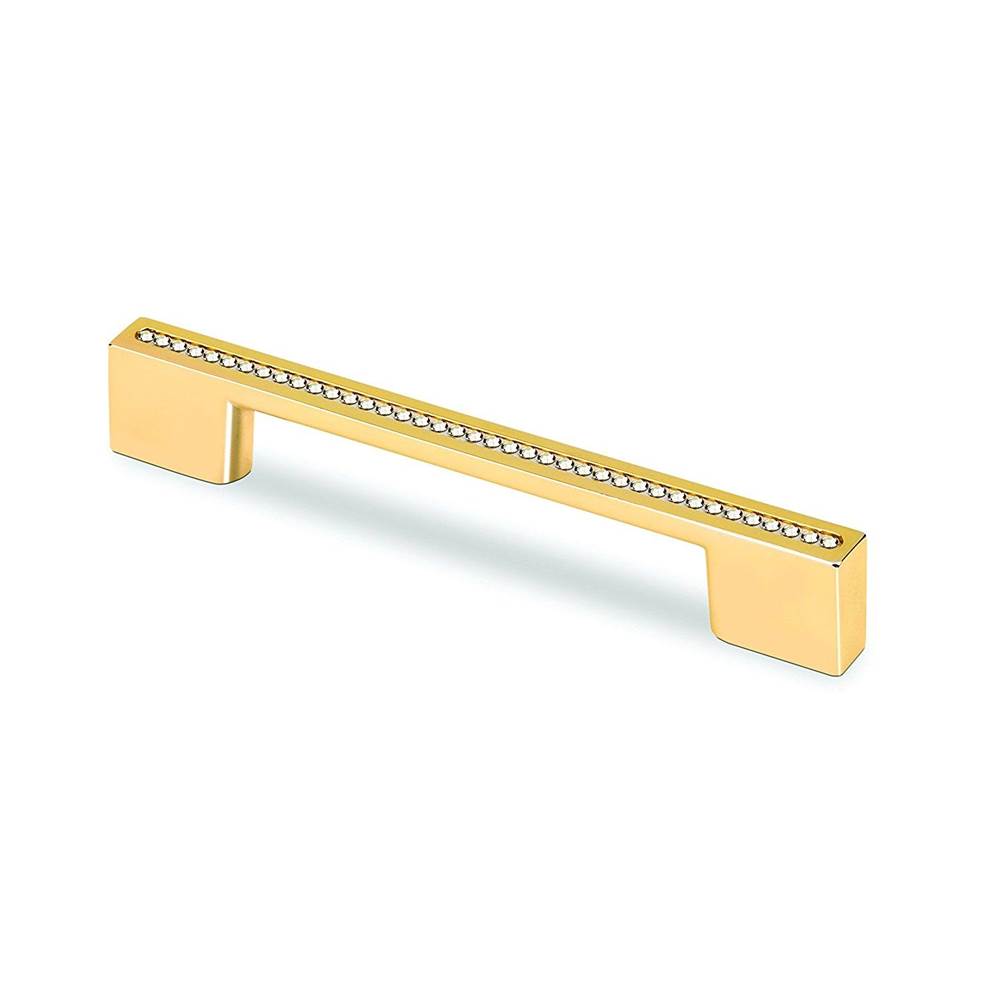 Topex Rectangular Pull Gold With Swarovski Crystals