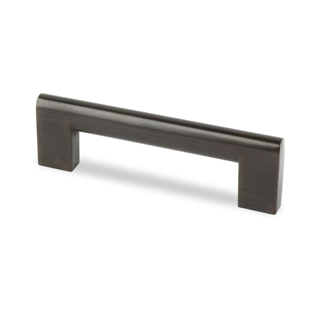 Topex Flat Edge Pull, Brushed Oil Rubbed Bronze, 96mm Center To Center