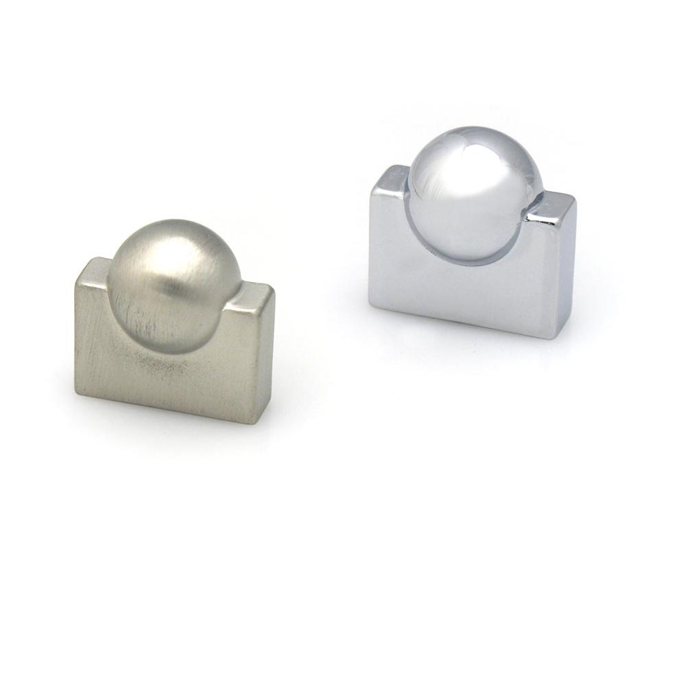 Topex Knob With Center Ball 16mm..Stainless Steel Look