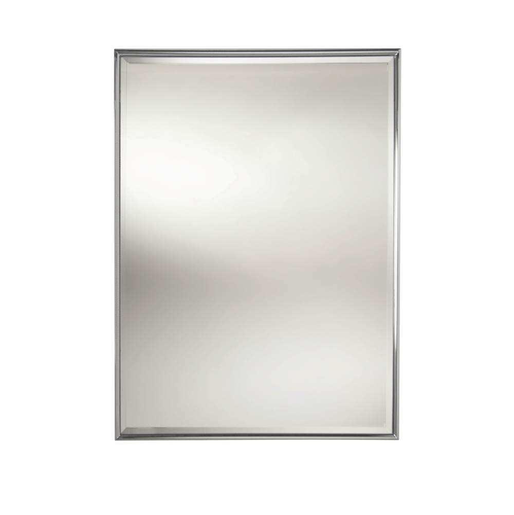 Valsan Essentials Satin Nickel Rectangular Framed Mirror W/Bevel
