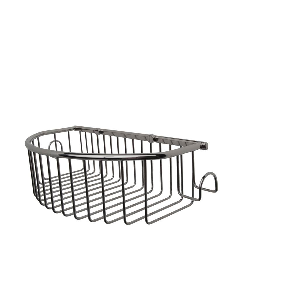 Valsan Essentials Chrome Curved Basket W/Hooks