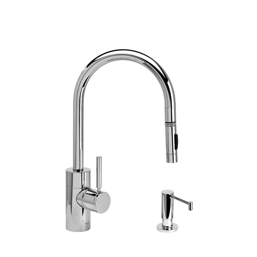 Waterstone Waterstone Contemporary PLP Pulldown Faucet - Toggle Sprayer - 2pc. Suite