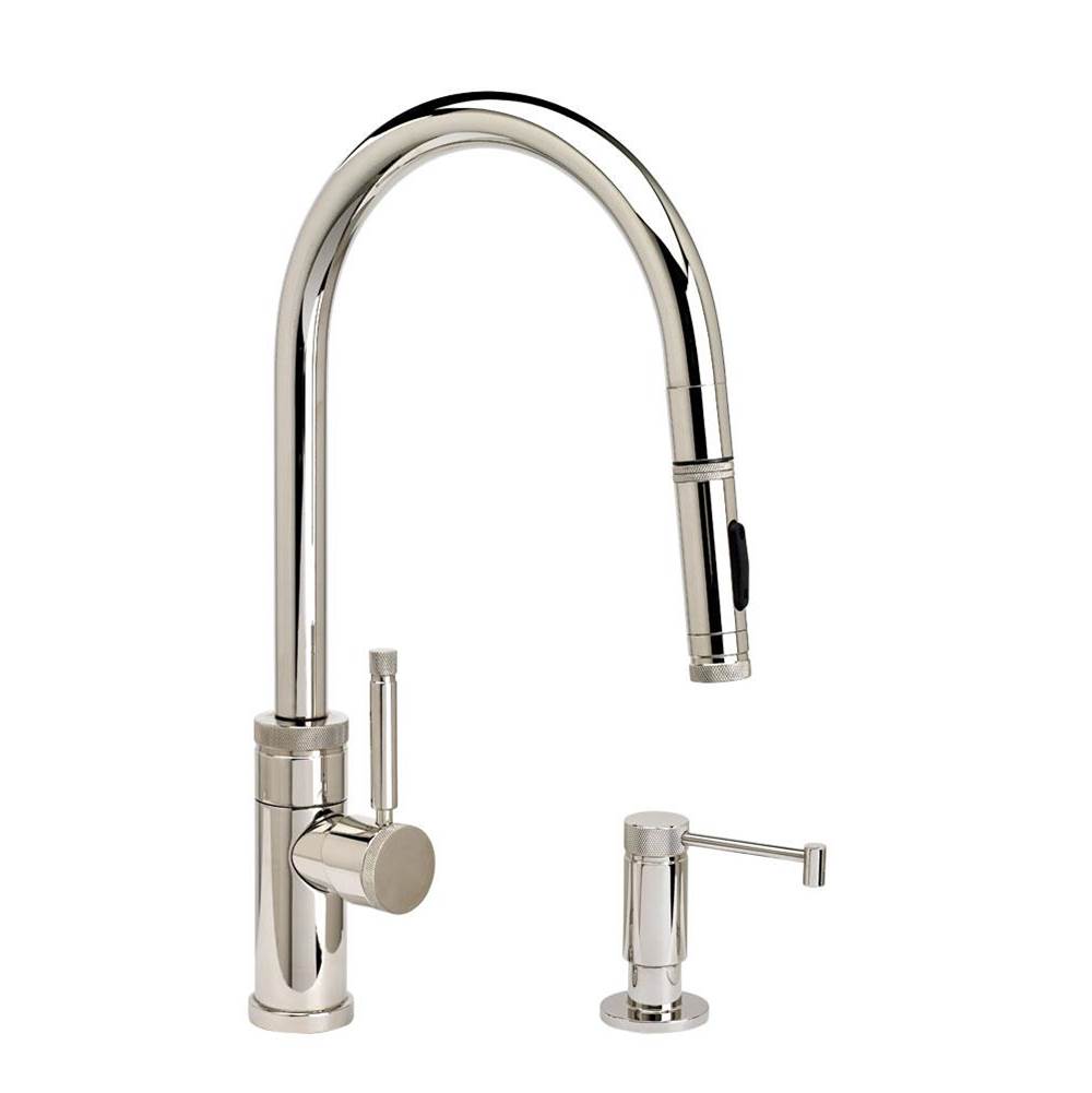 Waterstone Waterstone Industrial PLP Pulldown Faucet - Toggle Sprayer - Angled Spout - 2pc. Suite