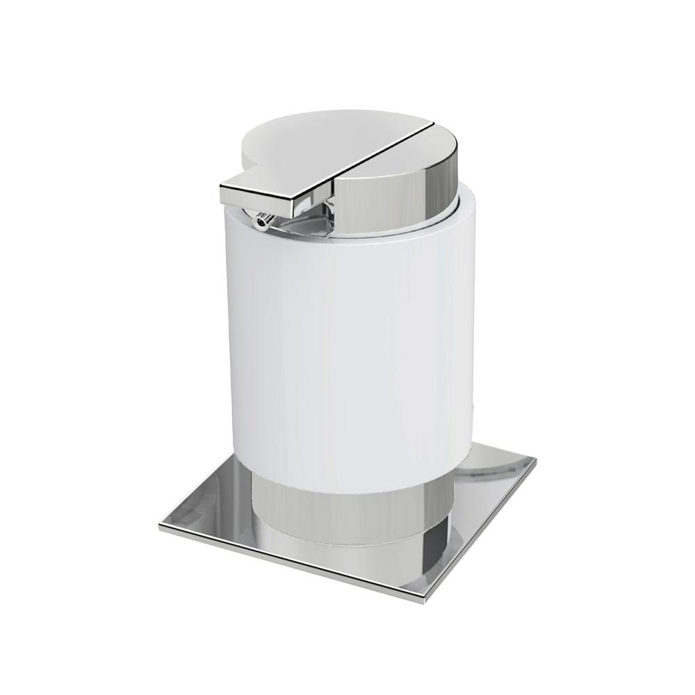 Zen Design Miss by Zen Soap Dispenser W 3 1/2'' x D 3 3/4'' x H 4 3/4'' White