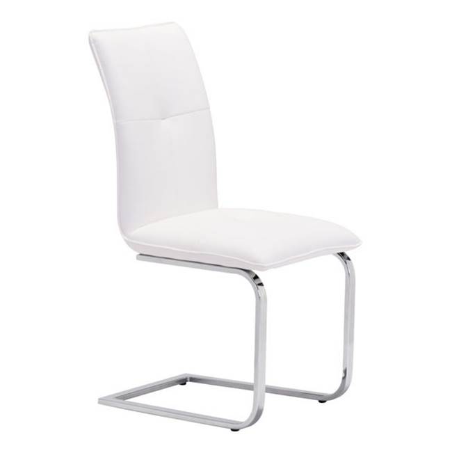 Zuo Anjou Dining Chair (Set of 2) White