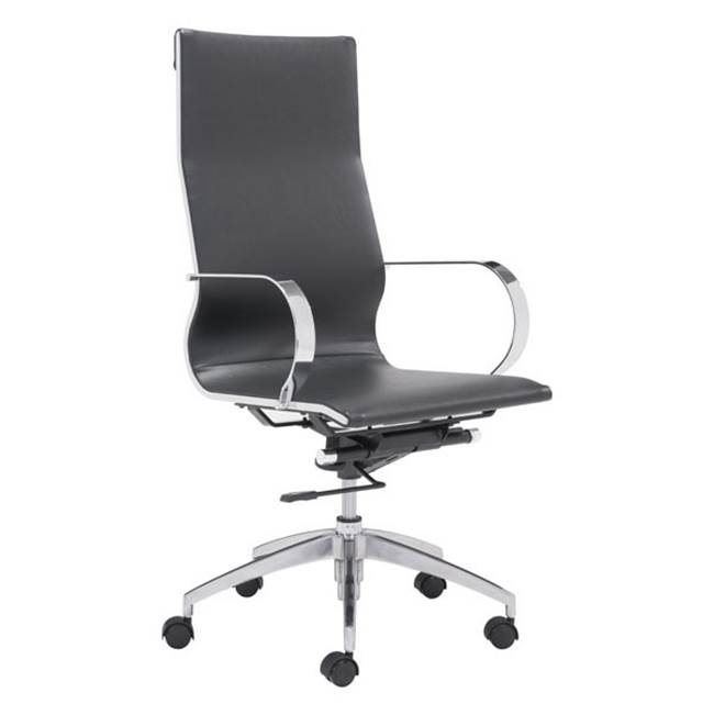 Zuo Glider High Back Office Chair Black