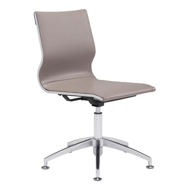 Zuo Glider Conference Chair Taupe