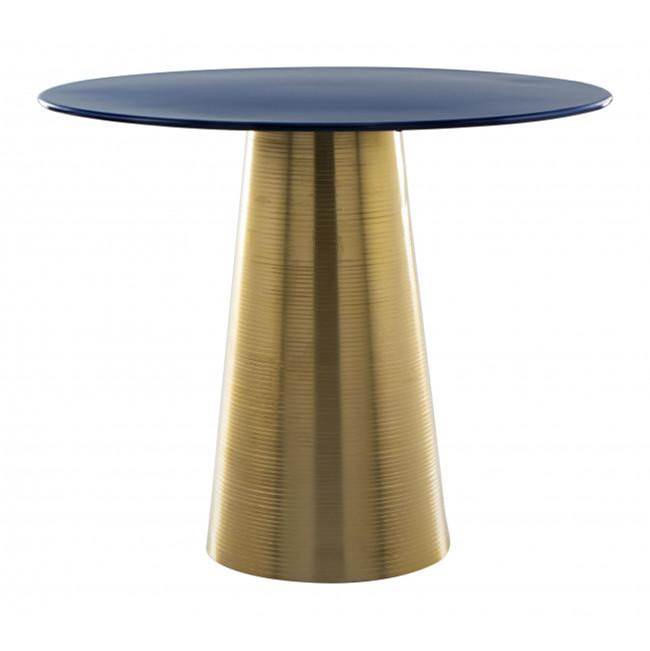 Zuo Reo Side Table Blue and Gold