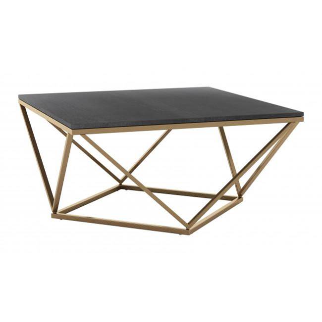 Zuo Verona Marble Coffee Table Black and Gold