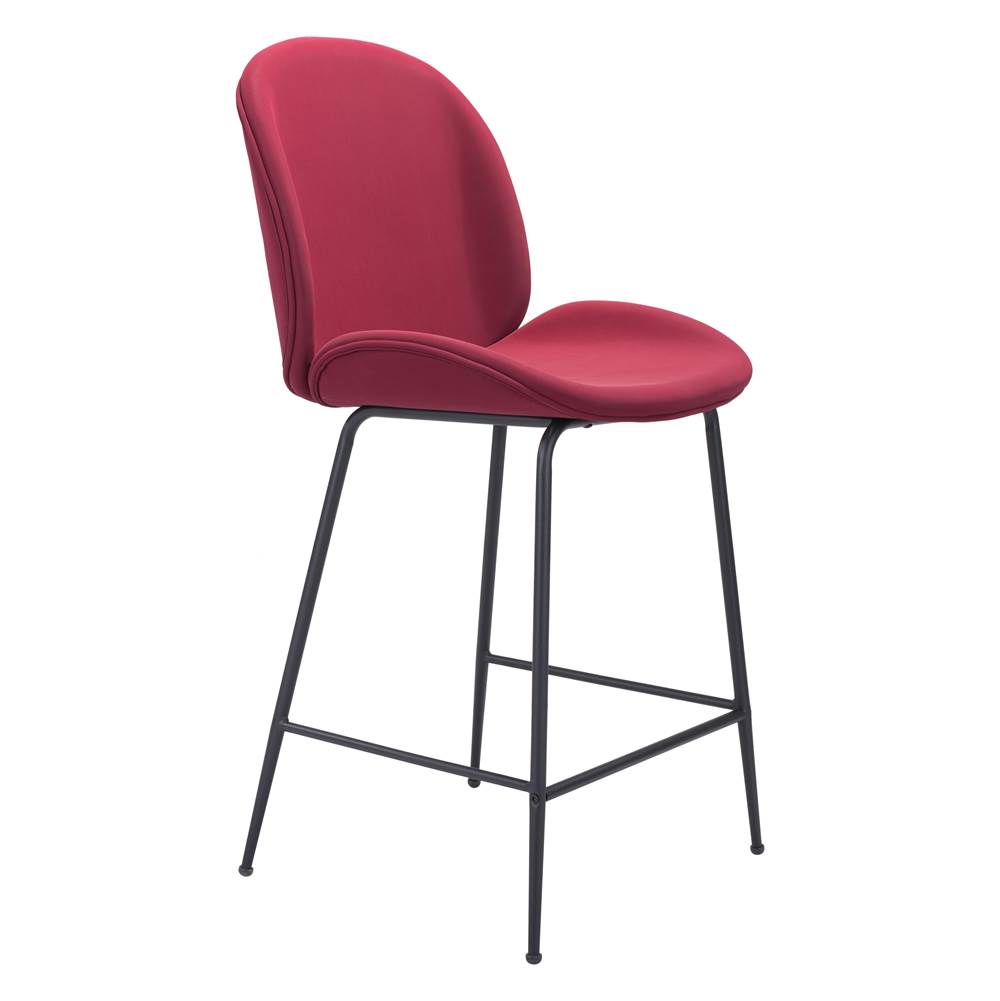 Zuo Miles Counter Chair Red