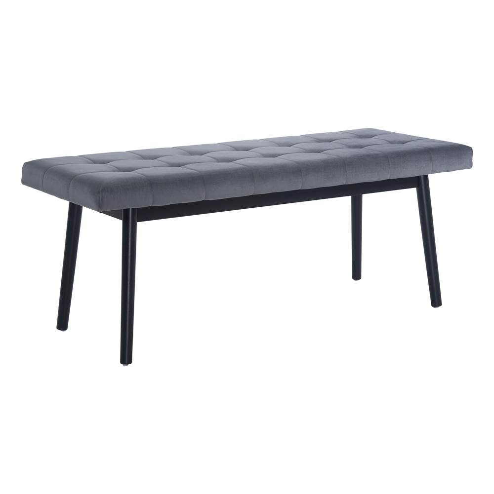 Zuo Tanner Bench Gray and Black