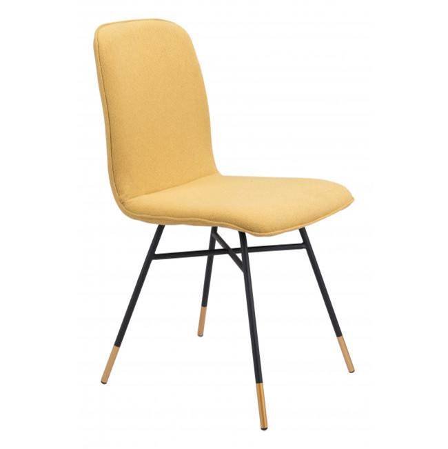Zuo Var Dining Chair (Set of 2) Yellow