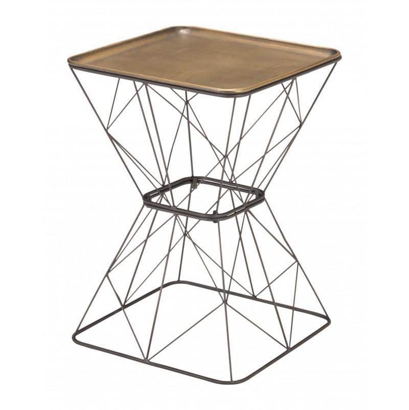 Zuo Timothy Side Table Gold