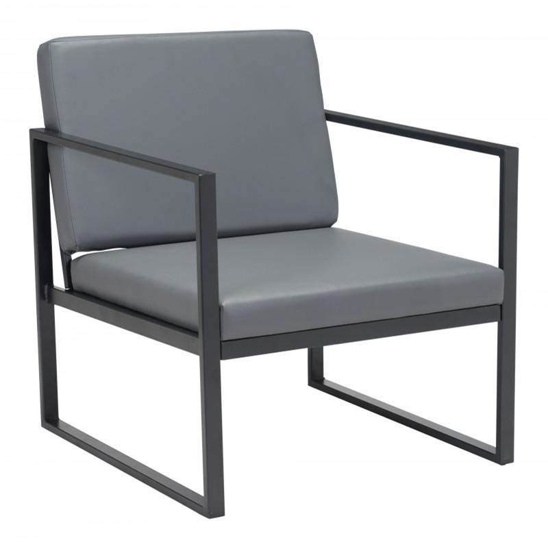 Zuo Claremont Arm Chair Gray