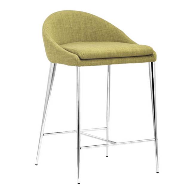 Zuo Reykjavik Counter Chair (Set of 2) Pea Green