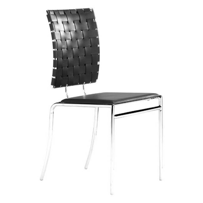 Zuo Criss Cross Dining Chair (Set of 4) Black