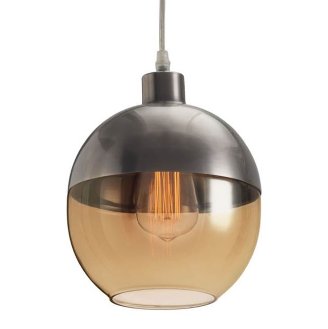 Zuo Trente Ceiling Lamp Satin and Amber