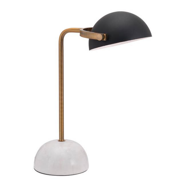 Zuo Irving Table Lamp Black and White