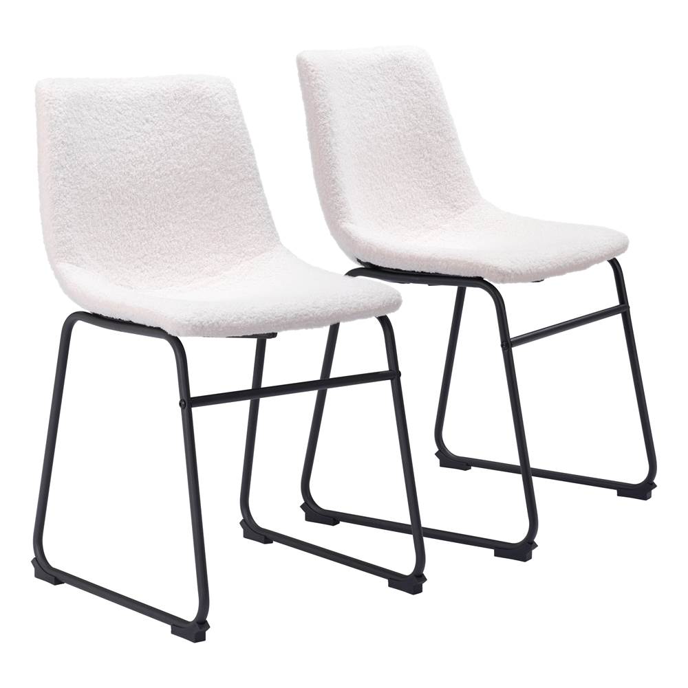 Zuo Smart Dining Chair (Set of 2) Ivory