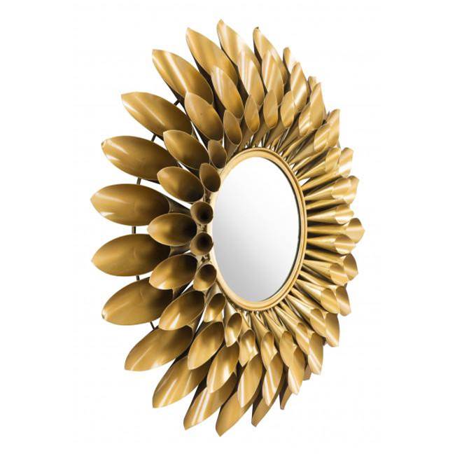 Zuo Sunflower Round Mirror Gold