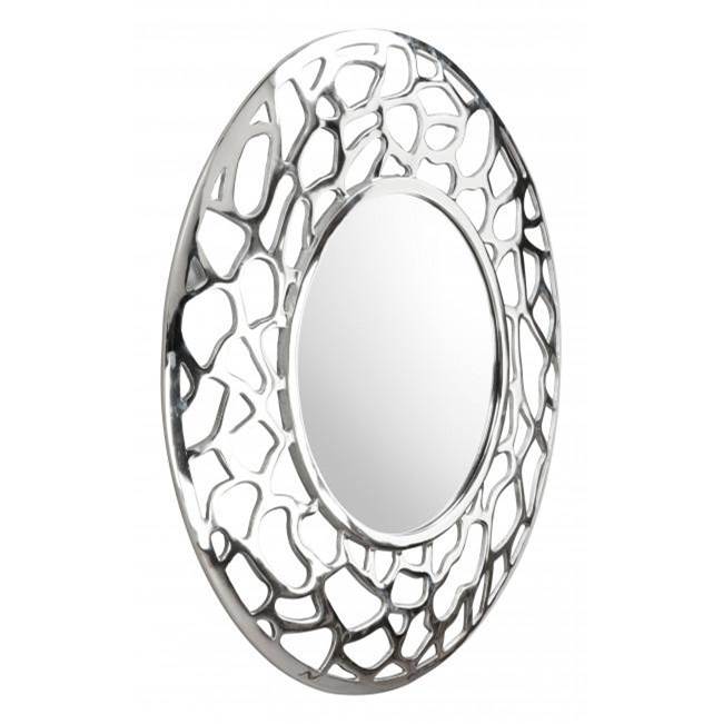 Zuo Reef Round Mirror Aluminum