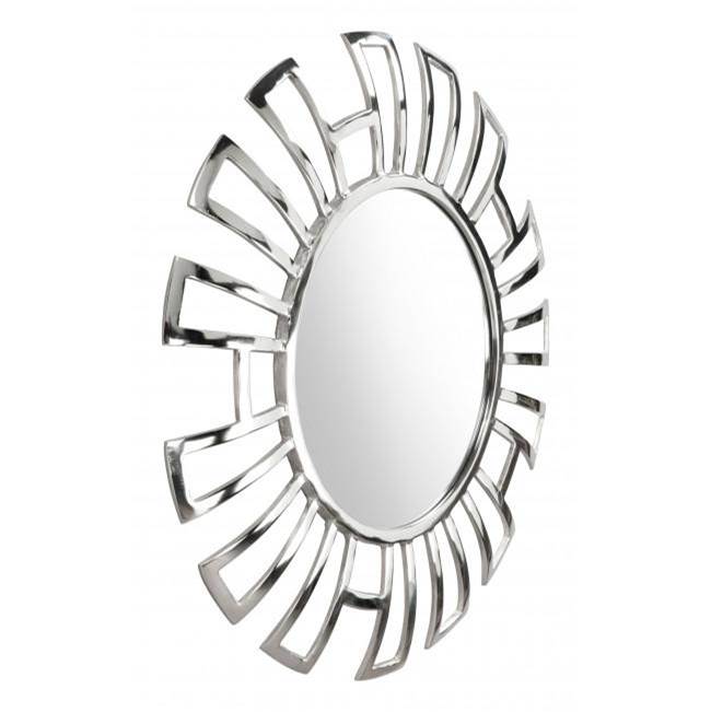 Zuo Calmar Round Mirror Aluminum